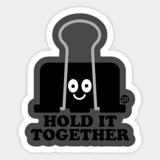 hold it clip Sticker